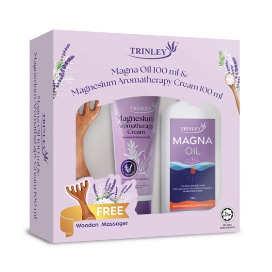 Magnesium Aromatherapy Cream 100ml + Magna Oil 100ml Foc Gift