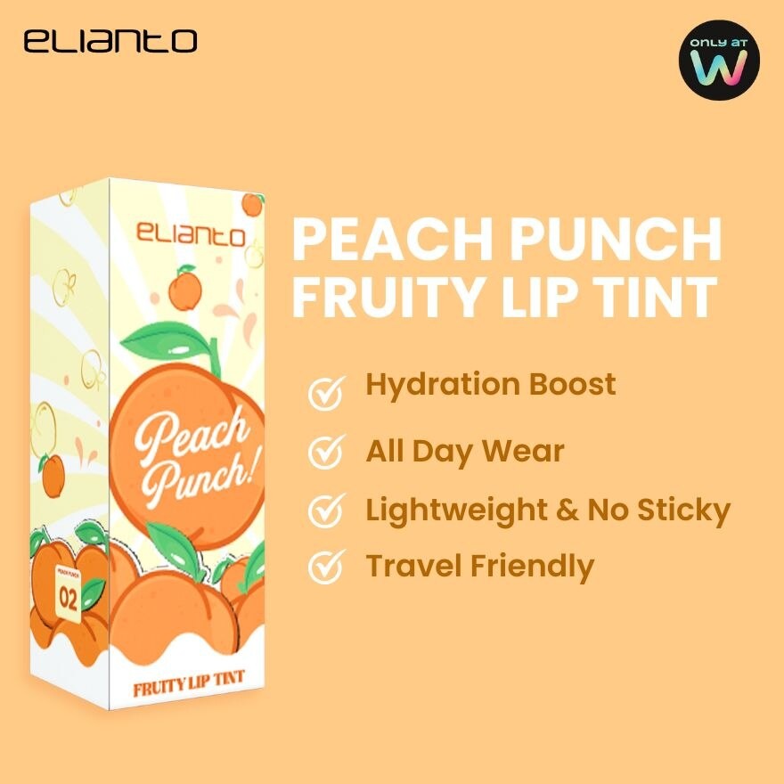 Elianto Fruity Lip Tint 02 Peach Punch image