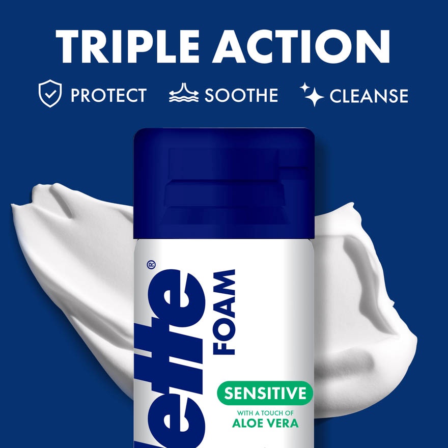 Aloe Sensitive Shave Foam 245g image