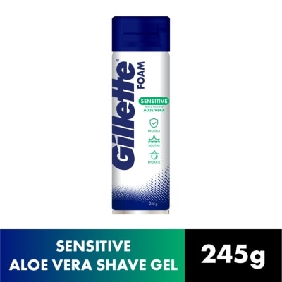 GILLETTE Aloe Sensitive Shave Foam 245g