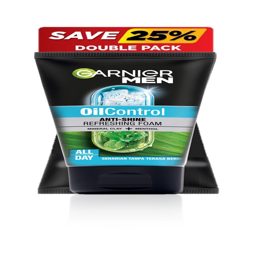 Oil Control Anti Shine Refreshing Foam Twinpack 2X100ml image