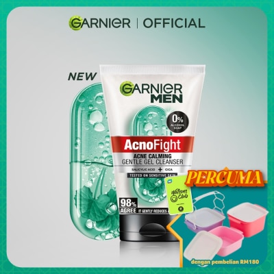 GARNIER MEN - Acno Fight Gentle Gel Cleanser 100ml