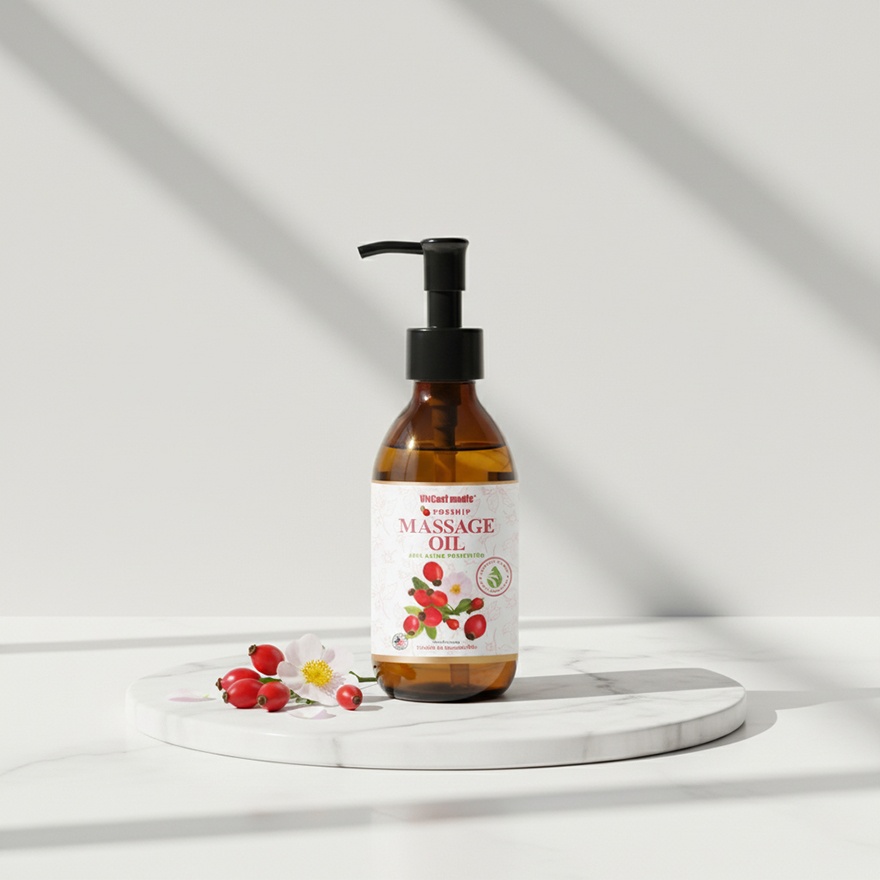 Aromatherapy Rosehip Massage Oil 200ml image