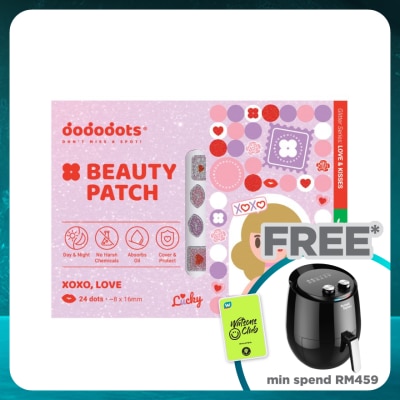 DODODOTS Hydrocolloid Tea Tree Oil Beauty Patch XOXO Love 24s