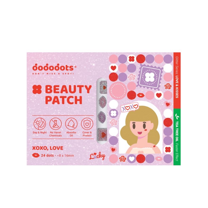 Hydrocolloid Tea Tree Oil Beauty Patch XOXO Love 24s image
