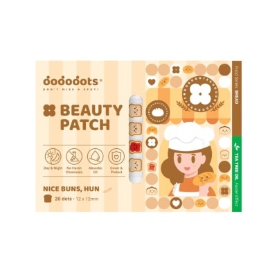DODODOTS Hydrocolloid Tea Tree Oil Beauty Patch Nice Buns, Hun 20s