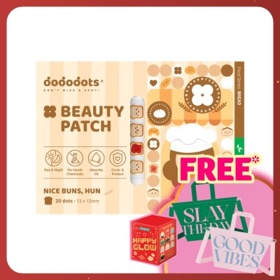 DODODOTS Hydrocolloid Tea Tree Oil Beauty Patch Nice Buns, Hun 20s