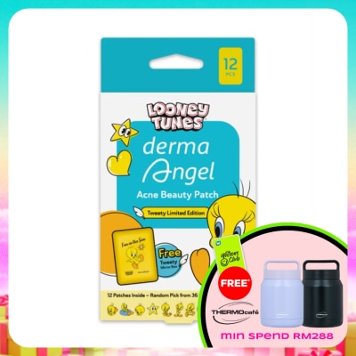 DERMA ANGEL - Hydrocolloid Acne Beauty Patch Looney Tunes Tweety Limited Edition 12S