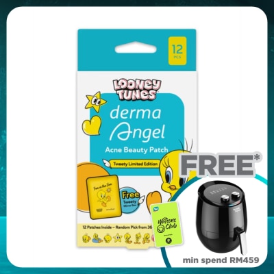 DERMA ANGEL Hydrocolloid Acne Beauty Patch Looney Tunes Tweety Limited Edition 12S