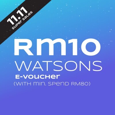 W REWARDS Watsons 11.11 Online e-Voucher RM10 with min RM80