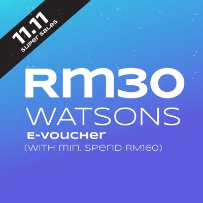 W REWARDS Watsons 11.11 Online e-Voucher RM30 with min RM160