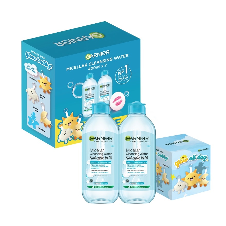 Micellar Cleansing Water Blue 400ml x2 + Blindbox