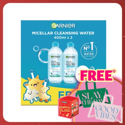 GARNIER Micellar Cleansing Water Blue 400ml x2 + Blindbox