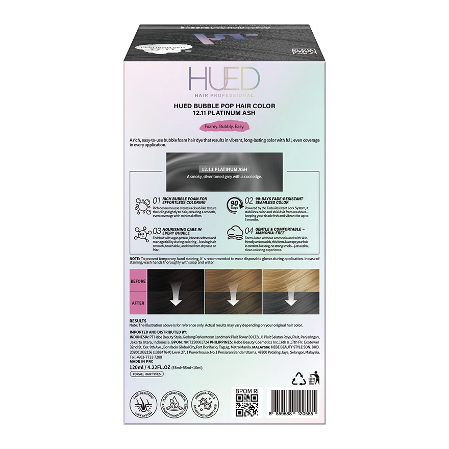 Bubble Pop Hair Color 12.11 Platinum Ash 1's image