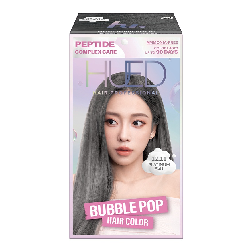 HUED, Bubble Pop Hair Color 12.11 Platinum Ash 1's | Watsons Malaysia