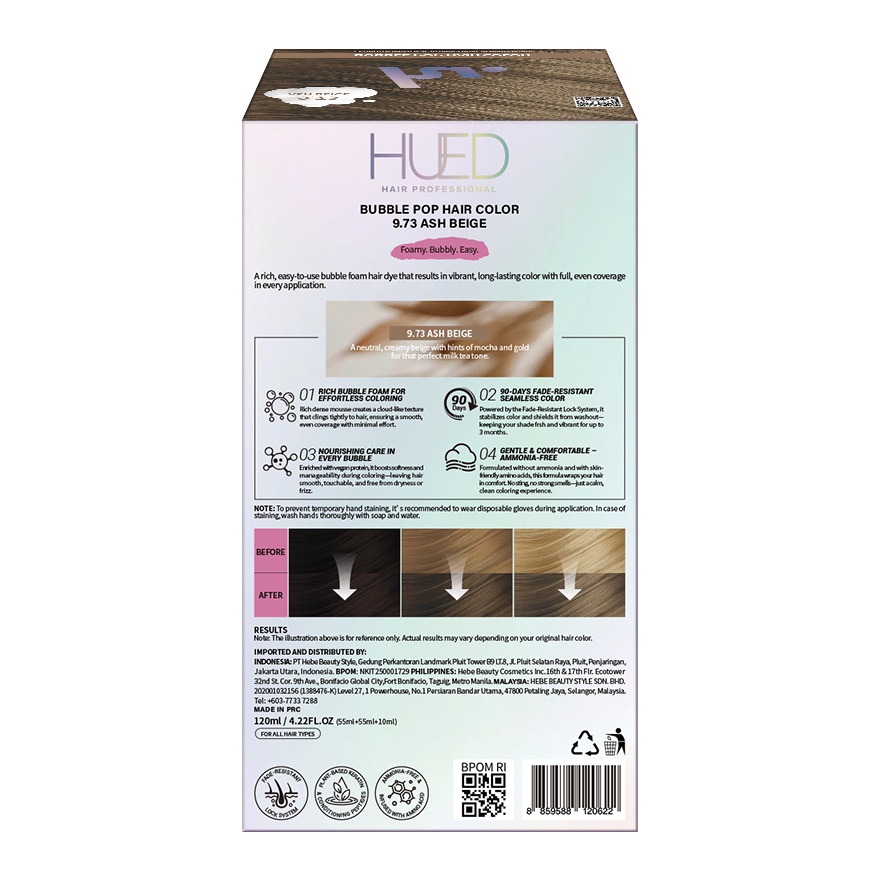 Bubble Pop Hair Color 9.73 Ash Beige 1's image