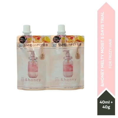 & HONEY Melty Moist 5 Days Trial Kits 1's (Shampoo + Treatment)