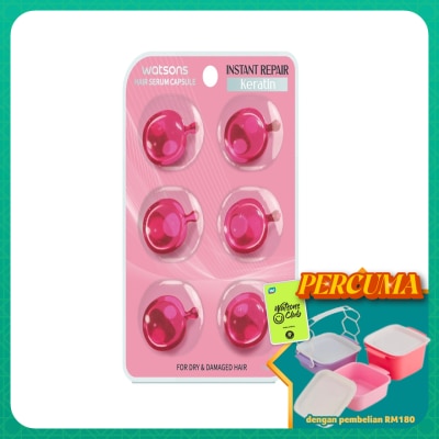 WATSONS - Instant Keratin Repairing Hair Serum Capsules 6S