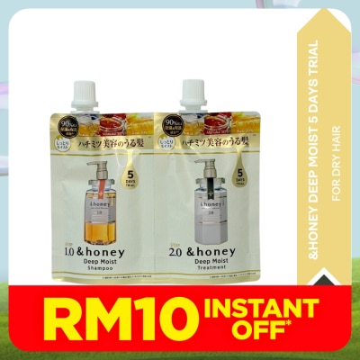& HONEY Deep Moist 5 Days Trial Kit 1's (Shampoo + Treatment)