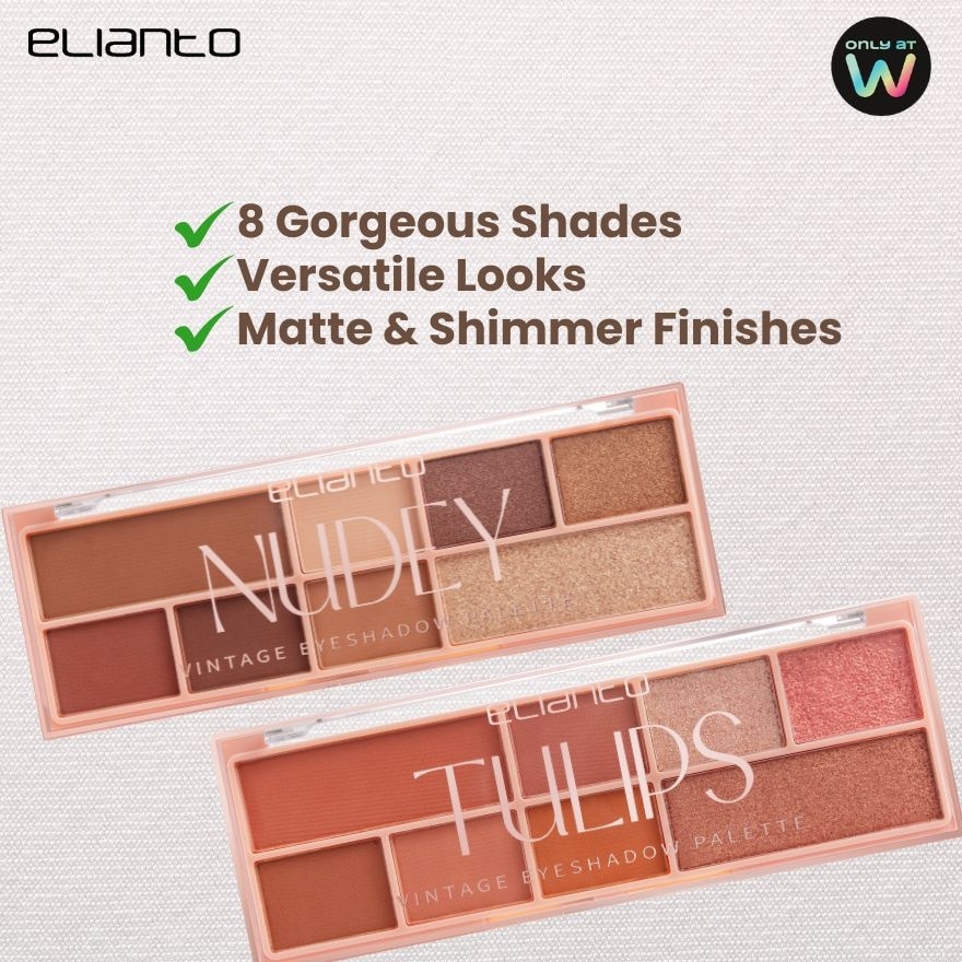 Elianto Nudey Vintage Eyeshadow Pallete