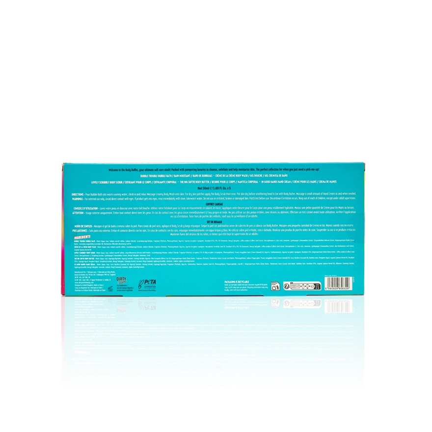 Body Buffet Gift Set (Bubble Bath,Scrub, Body Wash,Body Butter and Hand Cream)