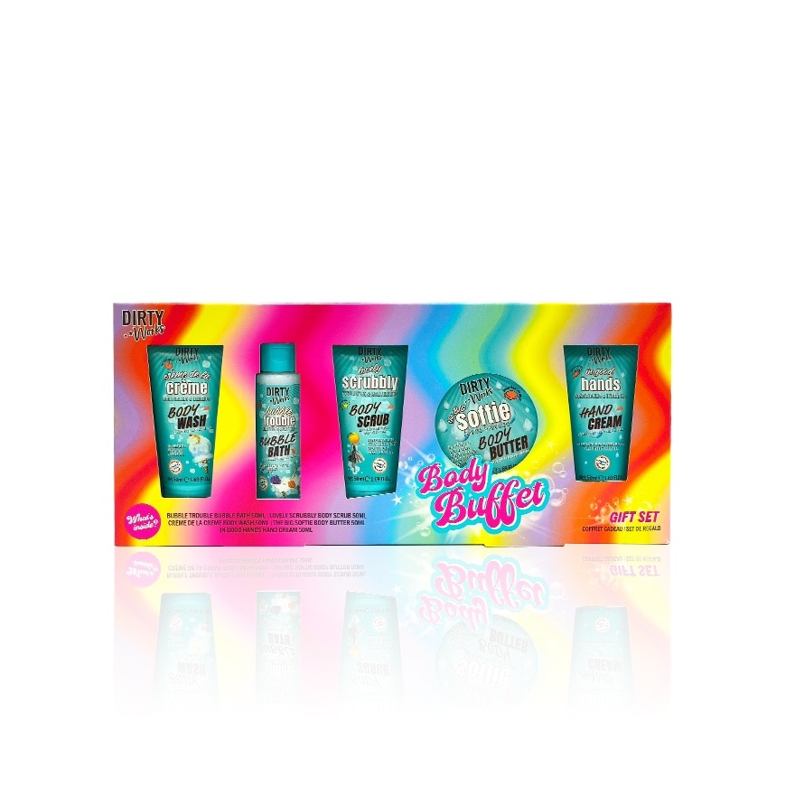 Body Buffet Gift Set (Bubble Bath,Scrub, Body Wash,Body Butter and Hand Cream)