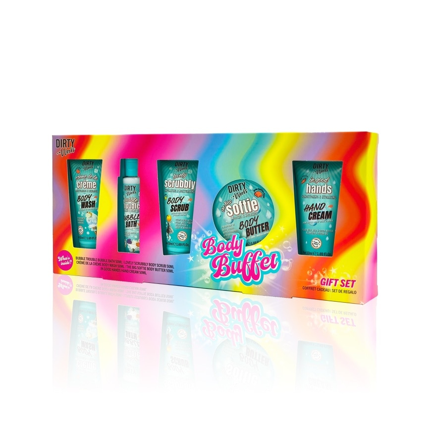 Body Buffet Gift Set (Bubble Bath,Scrub, Body Wash,Body Butter and Hand Cream)