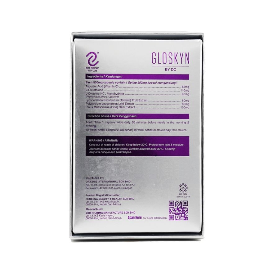 Gloskyn By DC 500mg Capsules 30s