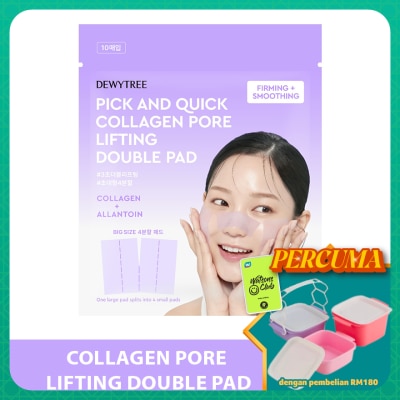DEWY TREE - Pick And Quick Collagen Pore Lifting Double Pad 10s
