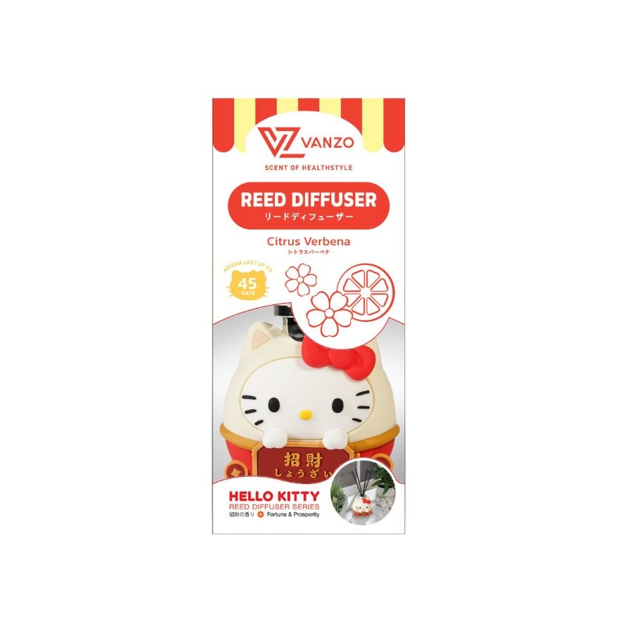 Hello Kitty Reed Diffuser (Fortune) Citrus Verbena 120ml image