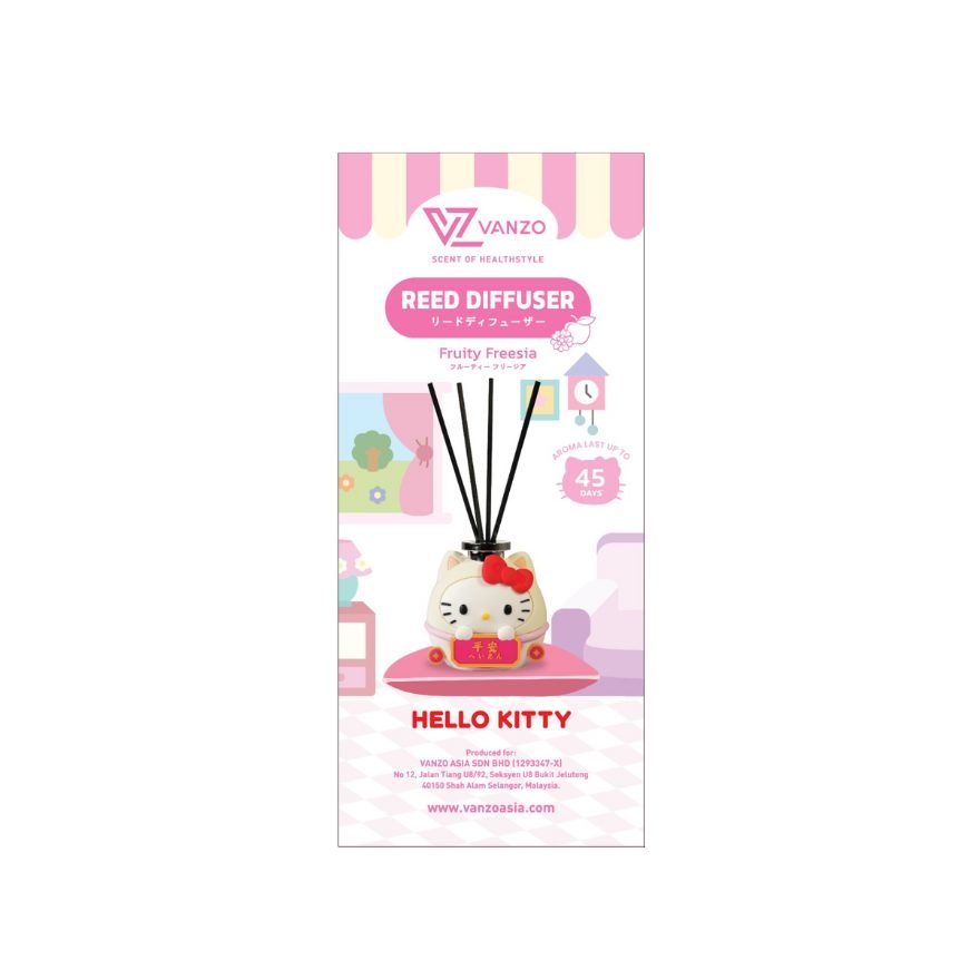 Hello Kitty Reed Diffuser (Peace) Fruity Freesia 120ml image