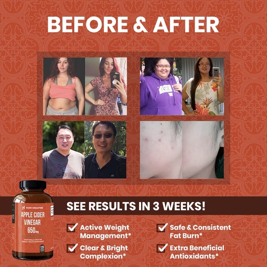 Apple Cider Vinegar 650mg 120s