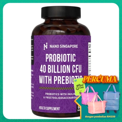 NANO SINGAPORE Probiotics 40 Billion CFU With Prebiotic 60s