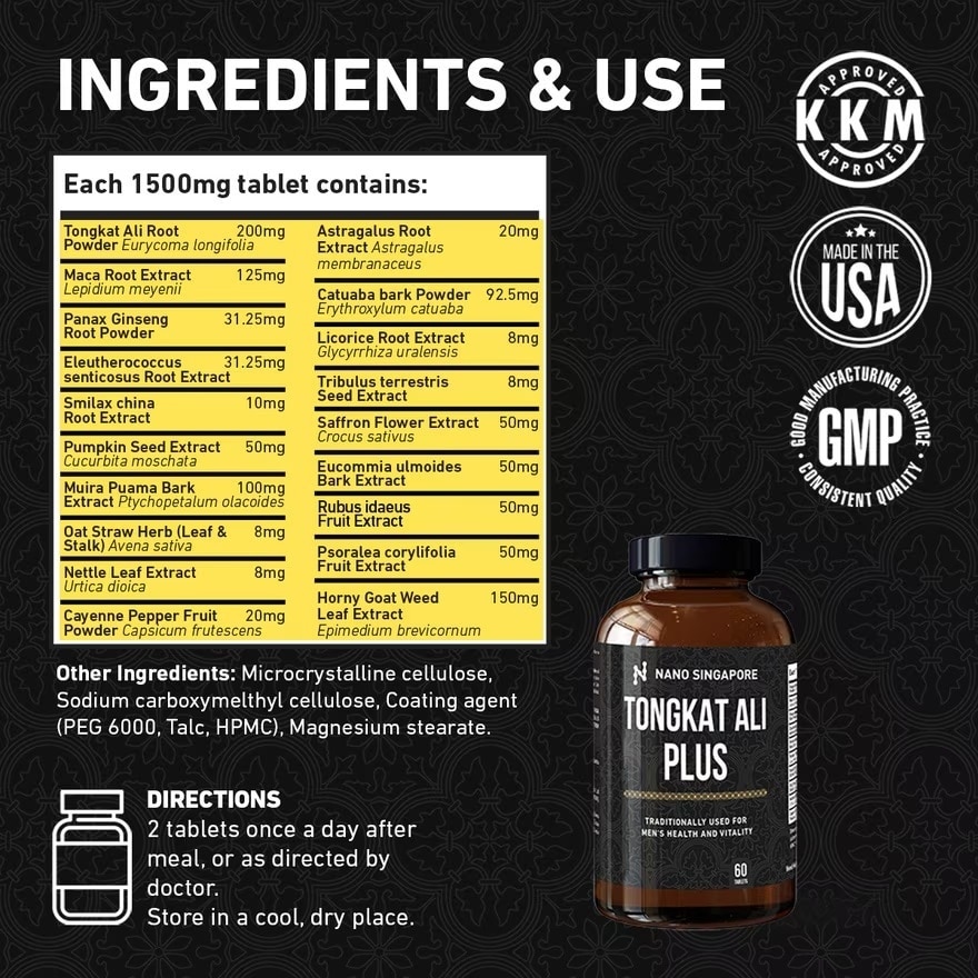 Tongkat Ali Plus With Maca 60s