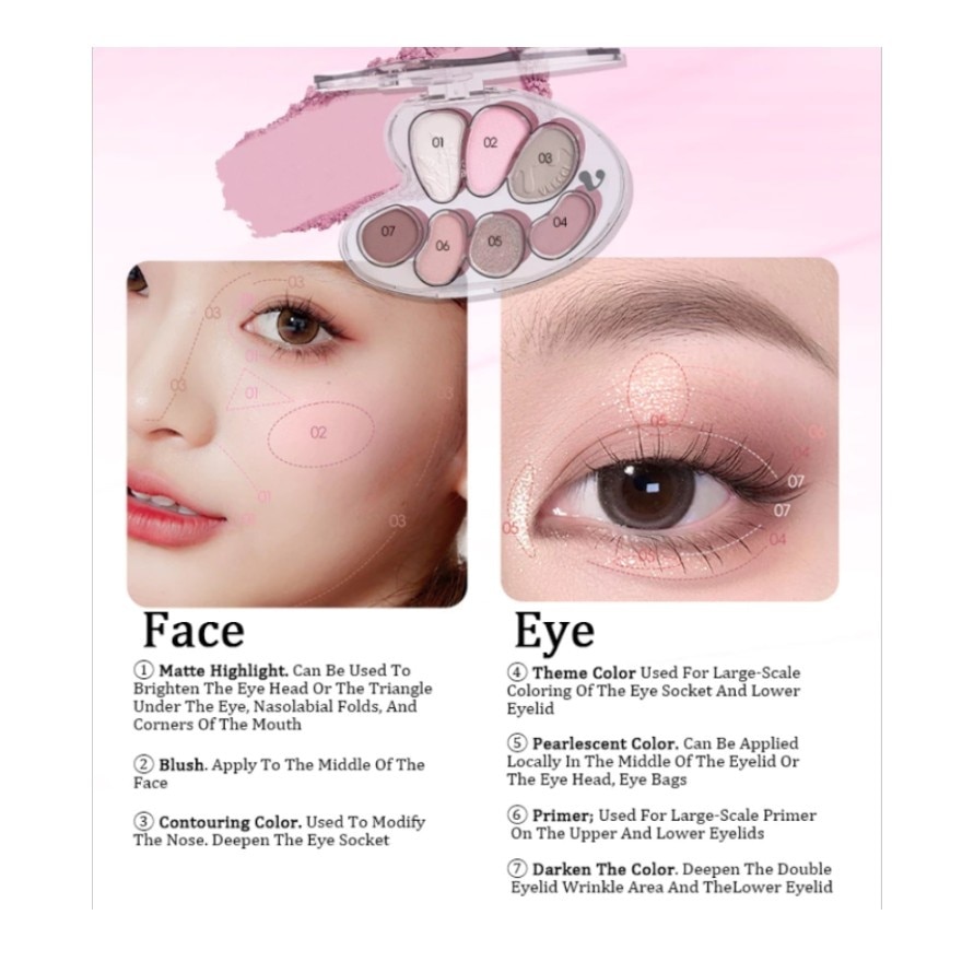 Artist Seven-color Eyeshadow Palette D03