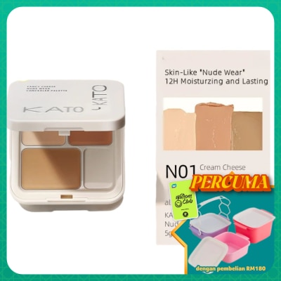 KATO-KATO - Cubic Cheese Concealer Three Color Concealer Palette 5g