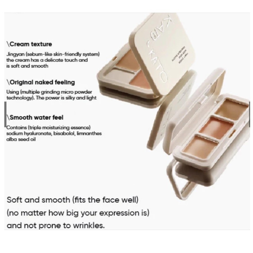 Cubic Cheese Concealer Three Color Concealer Palette 5g
