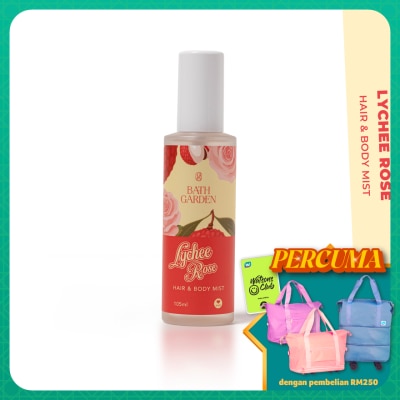 BATH GARDEN Lychee Rose Body & Hair Mist 105ml