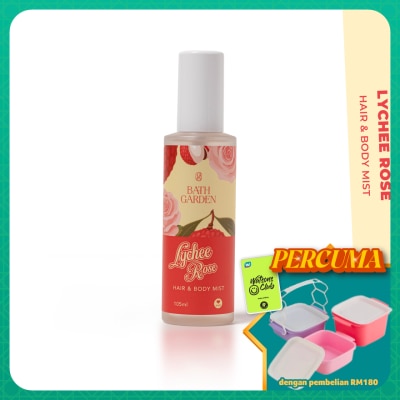 BATH GARDEN - Lychee Rose Body & Hair Mist 105ml