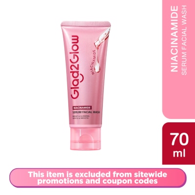 GLAD2GLOW - Niacinamide Serum Facial Wash 70ml
