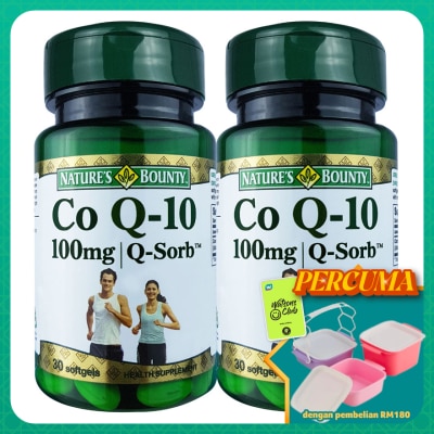 NATURE'S BOUNTY - Co Q-10 100mg Q-Sorb 2x30's