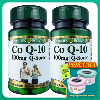 NATURE'S BOUNTY Co Q-10 100mg Q-Sorb 2x30's