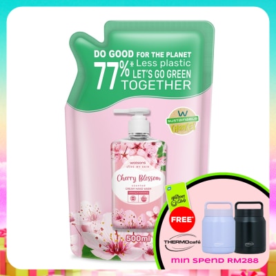WATSONS - Cream Hand Wash Refill Cherry Blossom 500ML