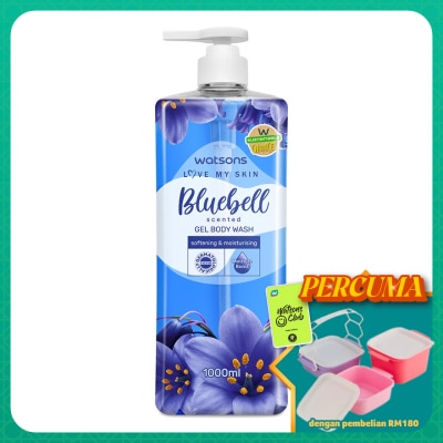WATSONS - Bluebell Scented Gel Body Wash 1000ML