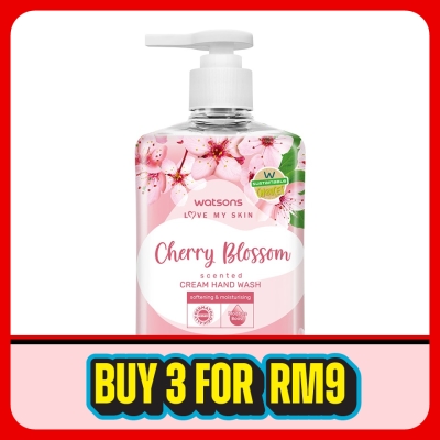 WATSONS - Cherry Blossom Scented Cream Hand Wash 500ML