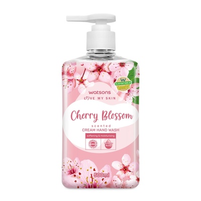 WATSONS - Cherry Blossom Scented Cream Hand Wash 500ML