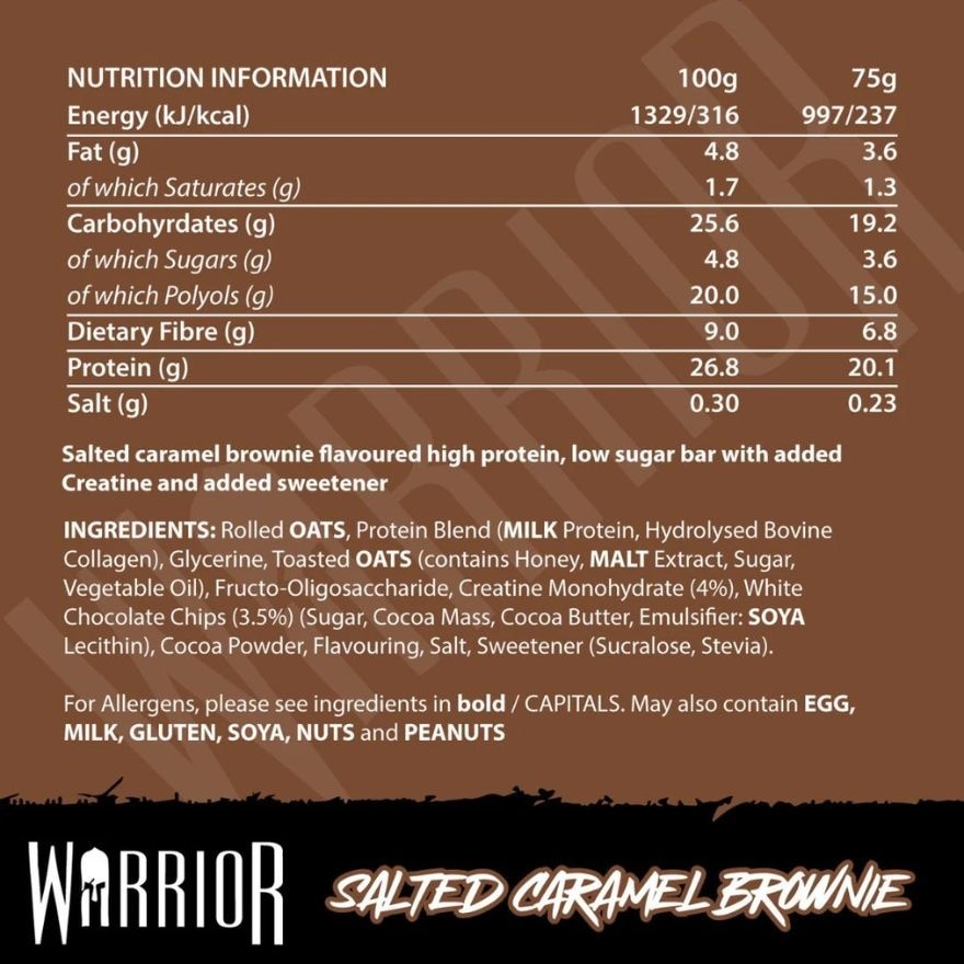 Creatine Protein Bar Salted Caramel Brownie 75g