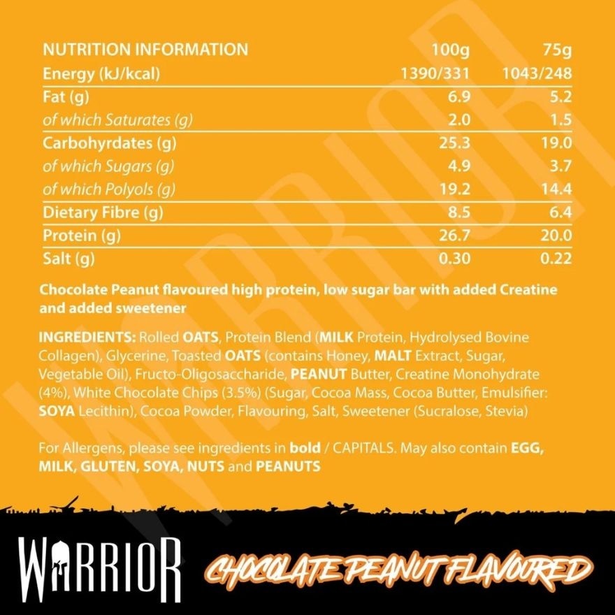 Creatine Protein Bar Chocolate Peanut 75G