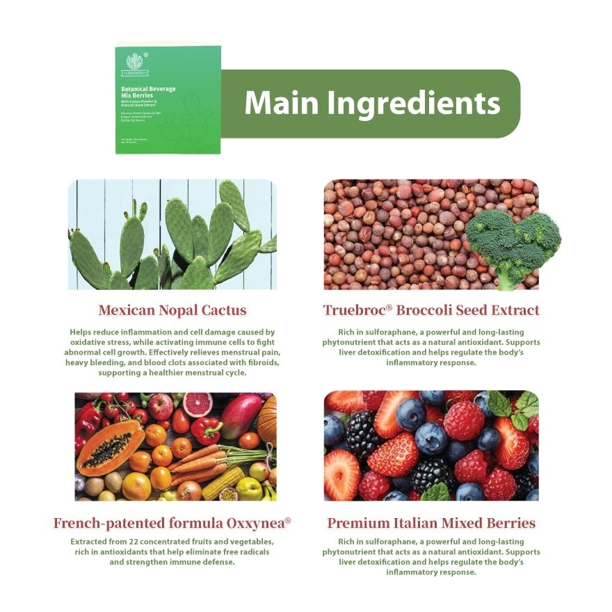 Botanical Beverage Mix Berries with Cactus Powder 30s