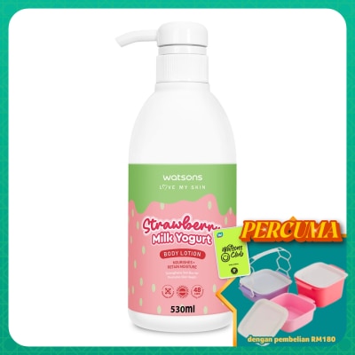 WATSONS - Milk Yogurt Body Lotion Strawberry Extract 530ML
